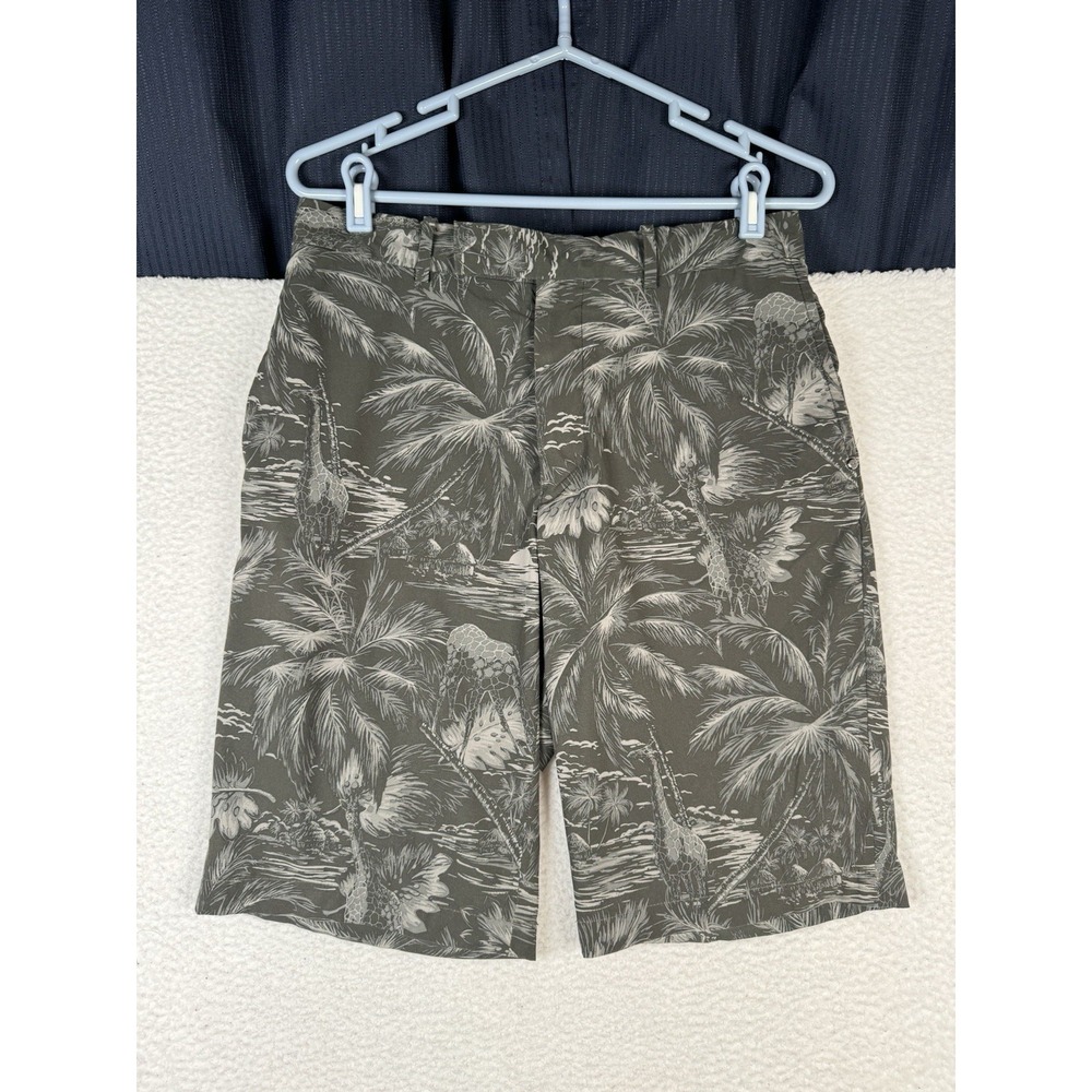 Ralph Lauren RLX Golf jungle/safari Print performance Shorts Gray - 33 Fits 30